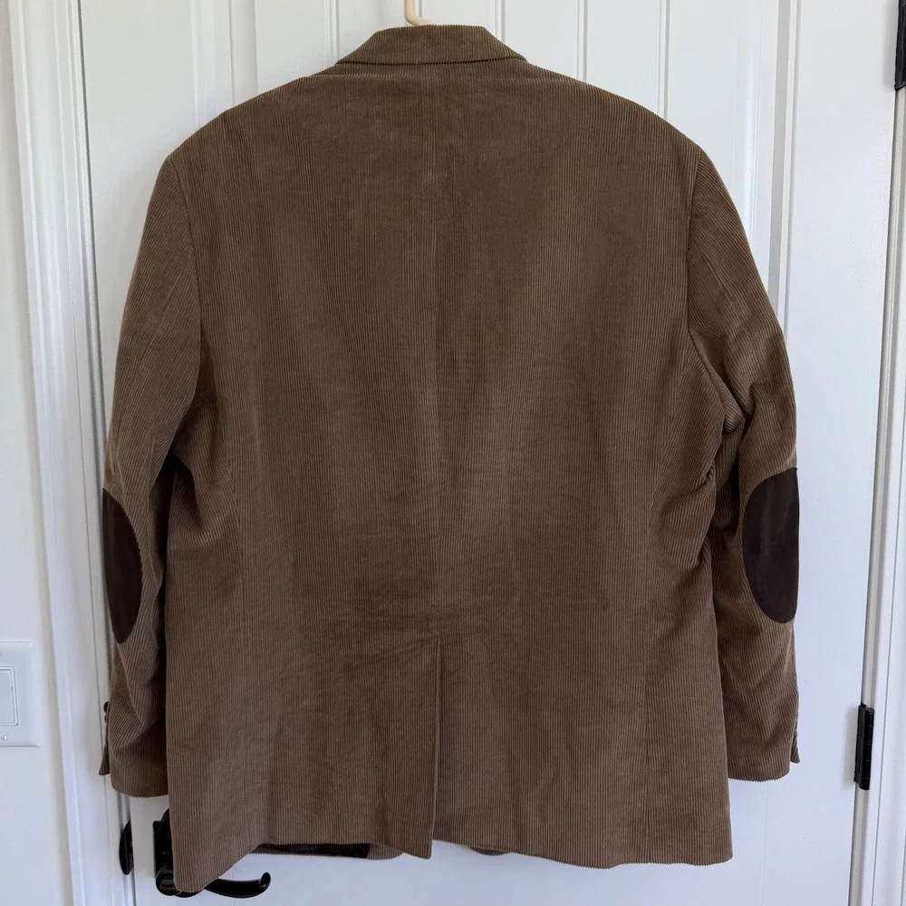 Lauren Ralph Lauren Corduroy Jacket Elbow Patches Leather Buttons Men's 46R